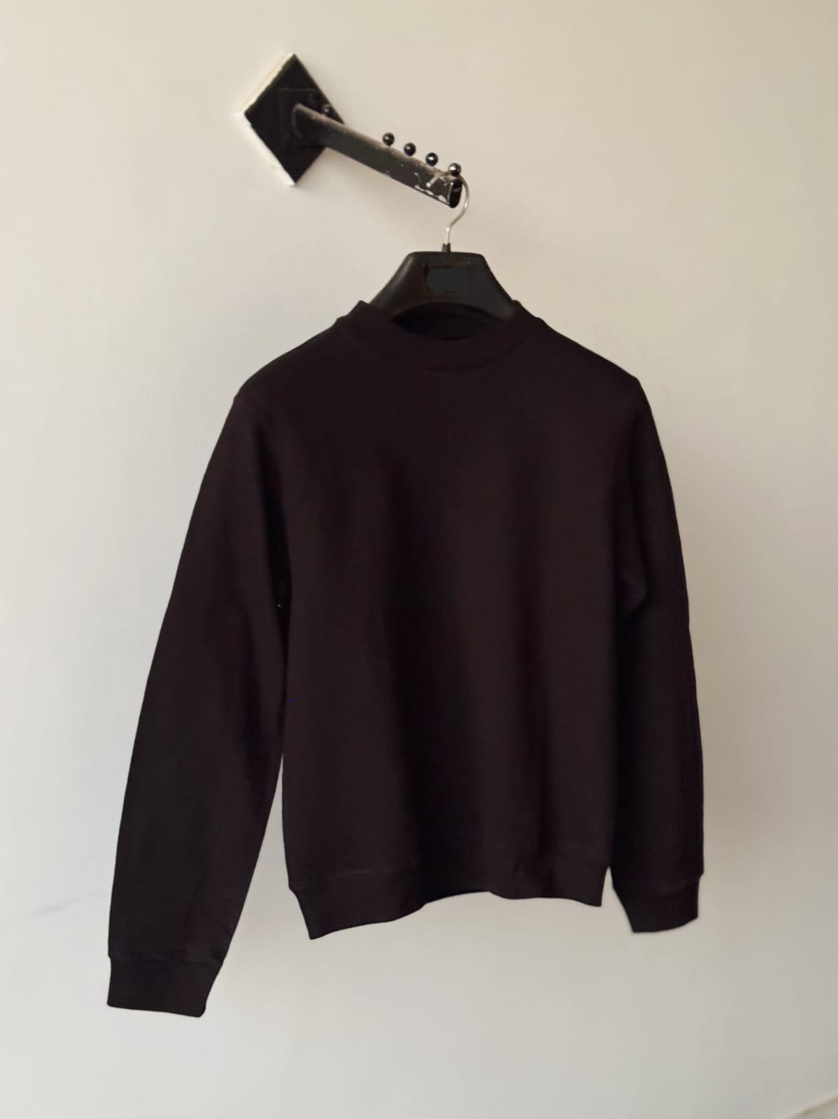 Plain black sweat shirt